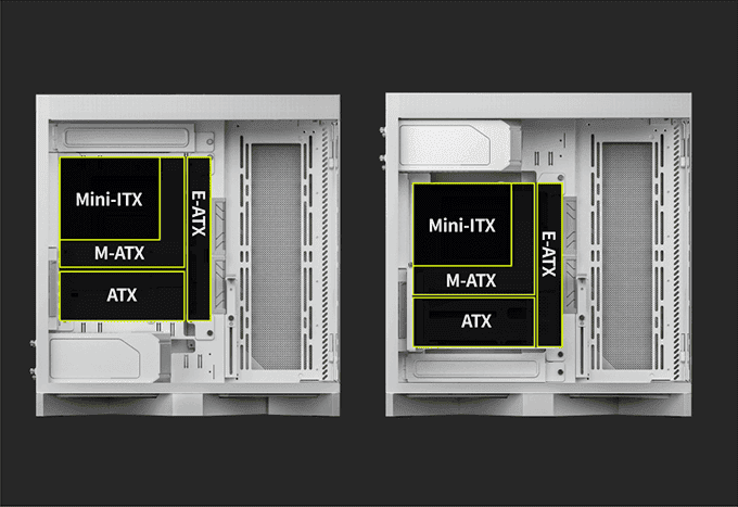 TRYX LUCA L70 White Gaming Case - E-ATX, Mid Tower, Tempered Glass 37 3 3 1 1