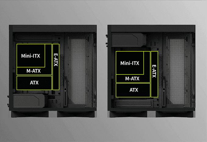 TRYX LUCA L70 Black Gaming Case - E-ATX, Mid Tower, Tempered Glass 35 3 3 1