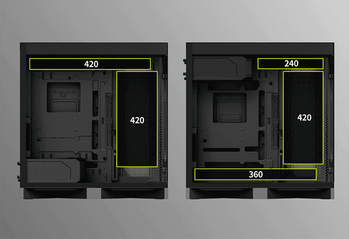 TRYX LUCA L70 Black Gaming Case - E-ATX, Mid Tower, Tempered Glass 36 3 3 2