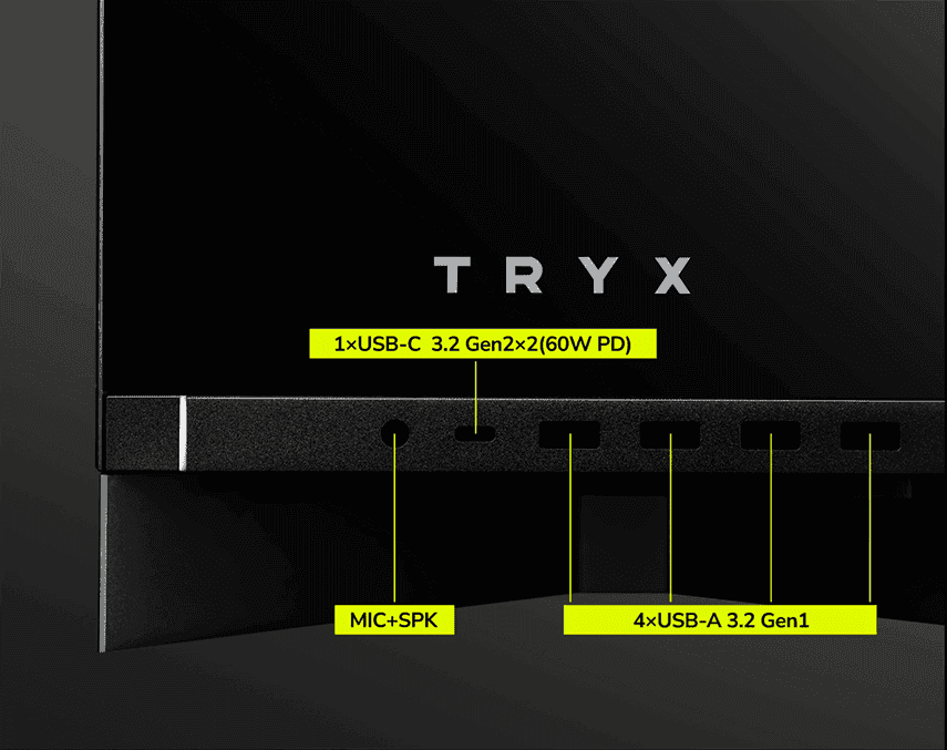 TRYX LUCA L70 Black Gaming Case - E-ATX, Mid Tower, Tempered Glass 41 4 2