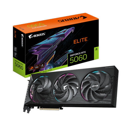 GIGABYTE AORUS GeForce RTX 5060 ELITE 8G (GV-N5060AORUS E-8GD) Graphics Card