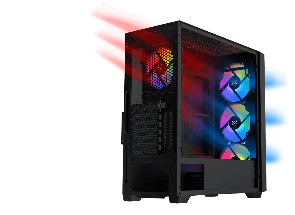 XIGMATEK ANUBIS PRO 4FX (EN40771) Tempered Case - E-ATX, 4x 120m ARGB 41 Anubis Pro OVERVIEW 01