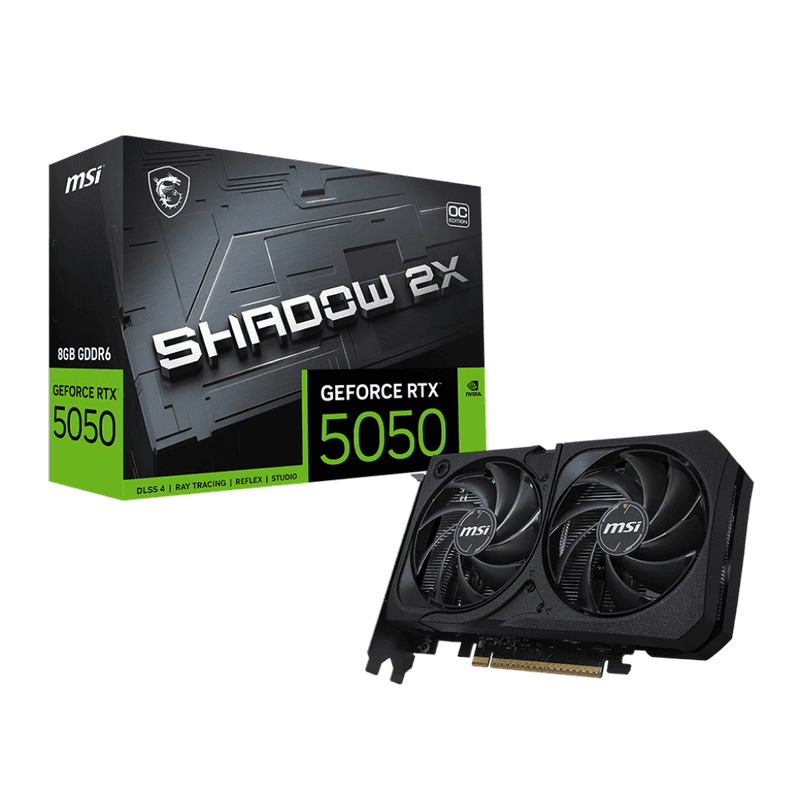 Card Man Hinh MSI GeForce RTX 5050 8G SHADOW 2X OC pic 1