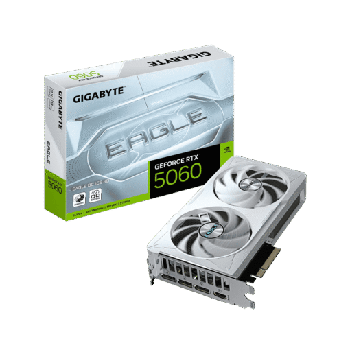 GIGABYTE GeForce RTX 5060 EAGLE OC ICE 8G (GV-N5060EAGLEOC ICE-8GD) Graphics Card
