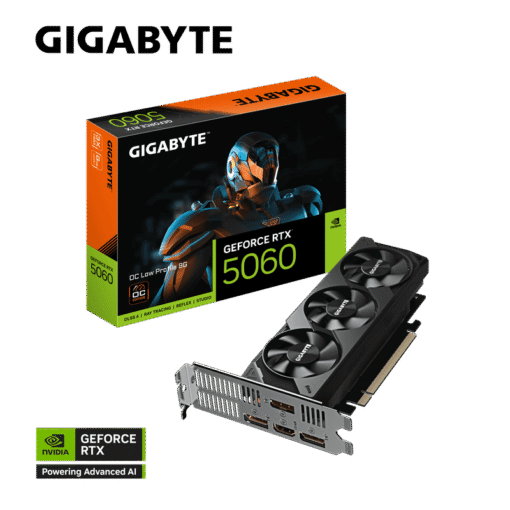 GIGABYTE GeForce RTX 5060 OC Low Profile 8G (GV-N5060OC-8GL) Graphics Card