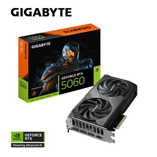 GIGABYTE GeForce RTX 5060 WINDFORCE 8G (GV-N5060WF2-8GD) Graphics Card