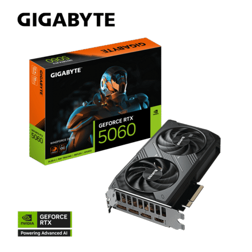 GIGABYTE GeForce RTX 5060 WINDFORCE OC 8G (GV-N5060WF2OC-8GD) Graphics Card
