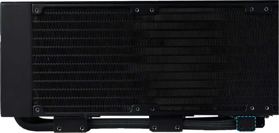 Lian Li Hydroshift II LCD-C 360N Black AIO Liquid CPU Cooler - 2.1 inch IPS 480×480 res LCD Screen 34 HS2 m 14