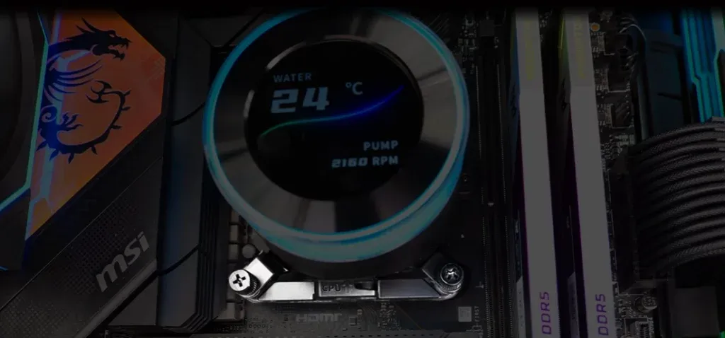 Lian Li Hydroshift II LCD-C 360N Black AIO Liquid CPU Cooler - 2.1 inch IPS 480×480 res LCD Screen 36 HS2 m 16 1024x478 1