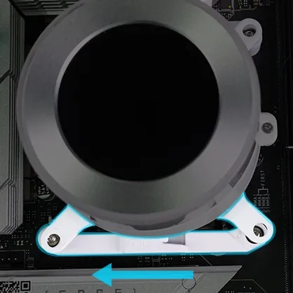 Lian Li Hydroshift II LCD-C 360N Black AIO Liquid CPU Cooler - 2.1 inch IPS 480×480 res LCD Screen 40 HS2 m 20