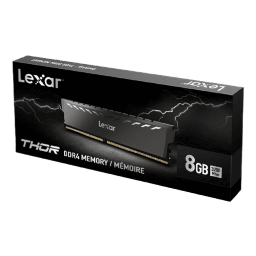 Lexar Thor Black 8GB (1x8GB) DDR4 Memory Kit - 3200MHz CL16 (LD4BU008G-R3200GSXG)