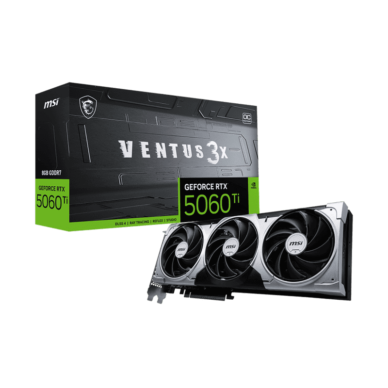 MSI GeForce RTX 5060Ti 8G VENTUS 3X OC Graphics Card 10 MSI GeForce RTX 5060Ti 8G VENTUS 3X OC pic 1