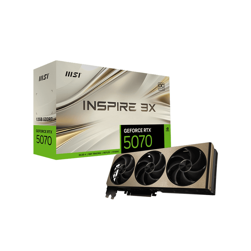 MSI GeForce RTX 5080 16G INSPIRE 3X OC Graphics Card 14 MSI GeForce RTX 5070 12G INSPIRE 3X OC pic 6