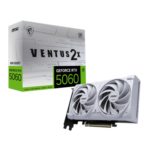 MSI GeForce RTX 5060 8G VENTUS 2X OC WHITE Graphics Card