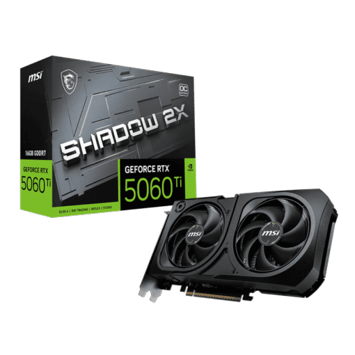 MSI GeForce RTX 5060Ti 16G SHADOW 2X OC PLUS Graphics Card