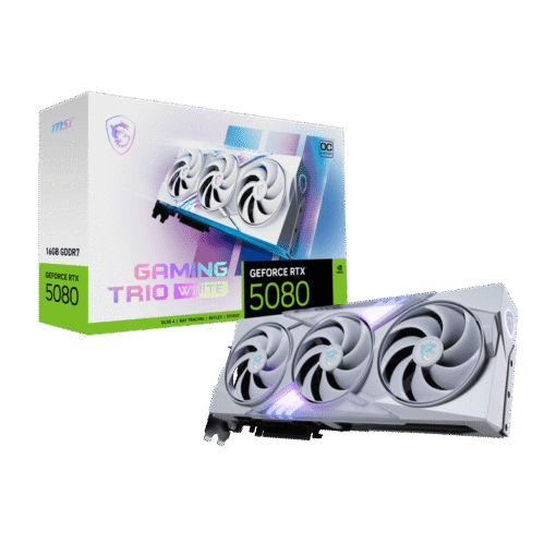 MSI GeForce RTX 5080 GAMING TRIO OC WHITE Graphics Card