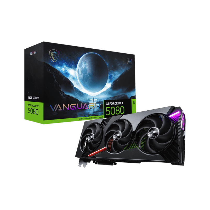 MSI GeForce RTX 5080 16G VANGUARD SOC Graphics Card 10 MSI RTX 5080 16G VANGUARD SOC pic 2