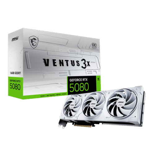 MSI GeForce RTX 5080 16G VENTUS 3X OC WHITE Graphics Card