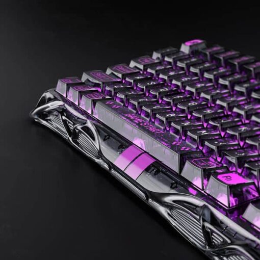 GravaStar Mercury V75 Lite - Transparent Black Gaming Keyboard