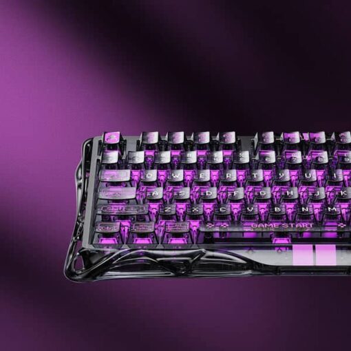GravaStar Mercury V75 Lite - Transparent Black Gaming Keyboard