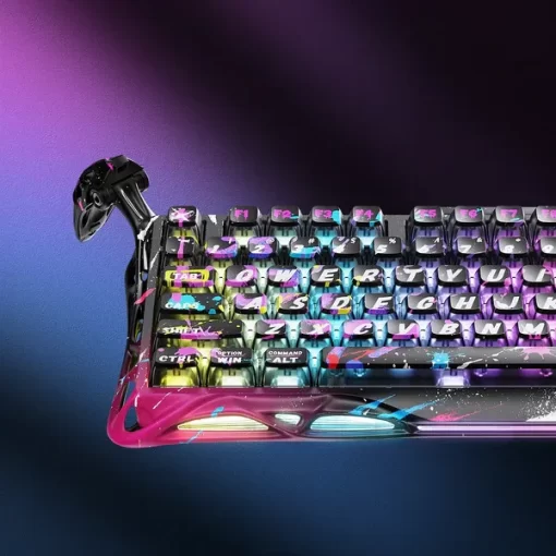 GravaStar Mercury V75 Pro - Neon Graffiti - Magnetic HE Gaming Keyboard
