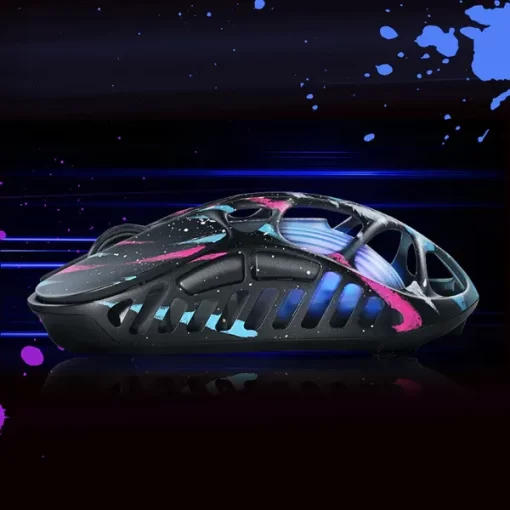 GravaStar Mercury X Pro Special Edition Neon Graffiti Gaming Mouse - 49g, 8000Hz polling rate, Tri-Mode, RGB Lighting