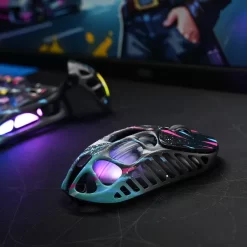 GravaStar Mercury X Pro Special Edition Neon Graffiti Gaming Mouse - 49g, 8000Hz polling rate, Tri-Mode, RGB Lighting 13 Mercury X Pro Special Edition Neon Graffiti pic 6