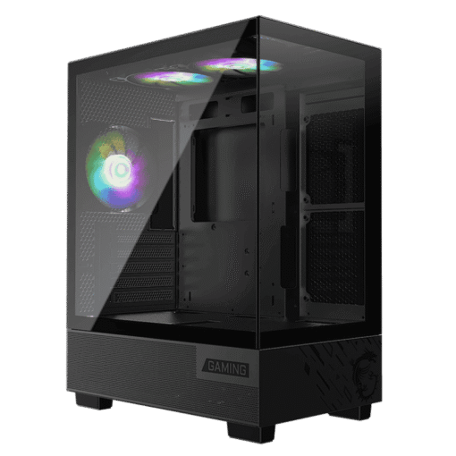 MSI PAG PANO M110A Panoramic Case - Black, M-ATX, 3x 120mm fan included