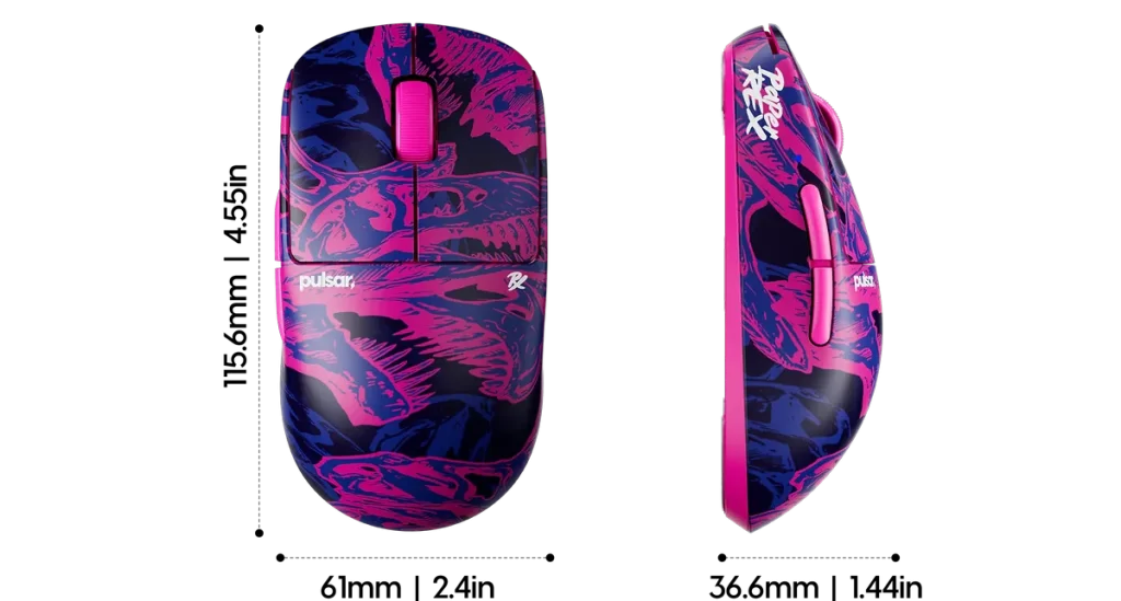 Pulsar X2 CrazyLight PRX Edtion Ultra lightweight Gaming Mouse (8K dongle included) 35 PRX Edition X2v3 Wireless Gaming Mouse Size1