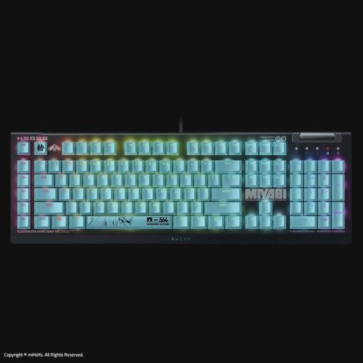 Razer BlackWidow V4 X Zenless Zone Zero Edition Edition Gaming Mechanical Keyboard - Full Size Wired, Chroma RGB, Razer Green Switch, US Layout, FRML
