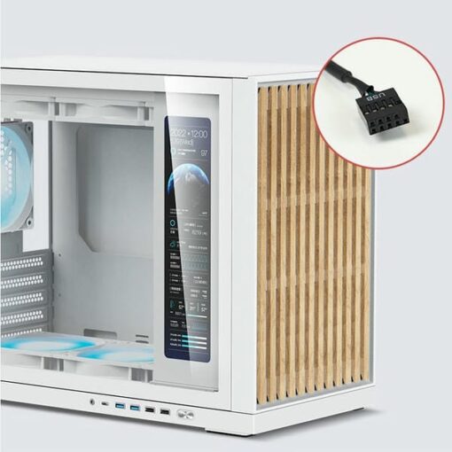 Shiny Snake G600 White iTX Case