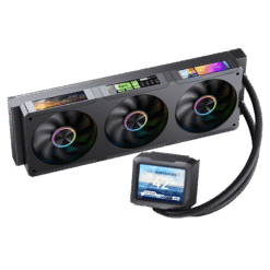 JONSBO TF3-360SCB Black AIO Liquid Cooling - 3.5 inches IPS Main Screen (640×480 px), 360mm radiator