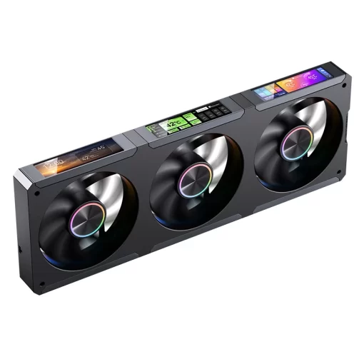 JONSBO TF3-360SCB Black AIO Liquid Cooling - 3.5 inches IPS Main Screen (640×480 px), 360mm radiator