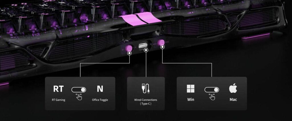GravaStar Mercury V75 Lite - Transparent Black Gaming Keyboard 24 V75 13