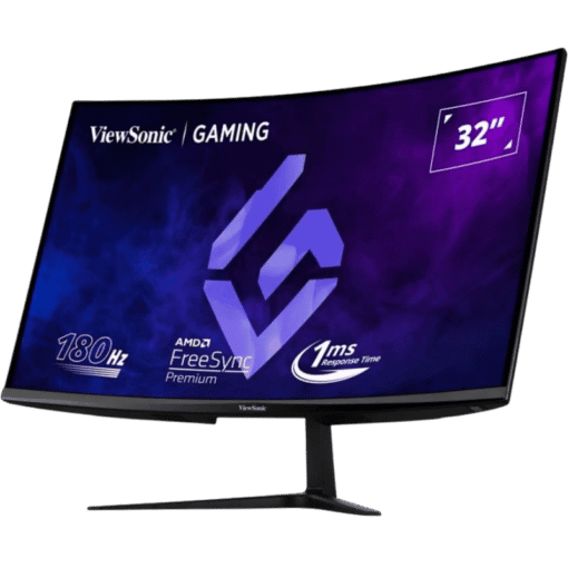 ViewSonic VX3218C-2K Curved 1500R Gaming Monitor - 32 inch, 2K QHD (2560 x 1440), VA 165Hz (2x HDMI 2.0, 1x DisplayPort), 2x 2W
