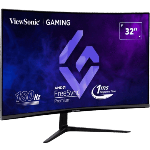 ViewSonic VX3218C-2K Curved 1500R Gaming Monitor - 32 inch, 2K QHD (2560 x 1440), VA 165Hz (2x HDMI 2.0, 1x DisplayPort), 2x 2W