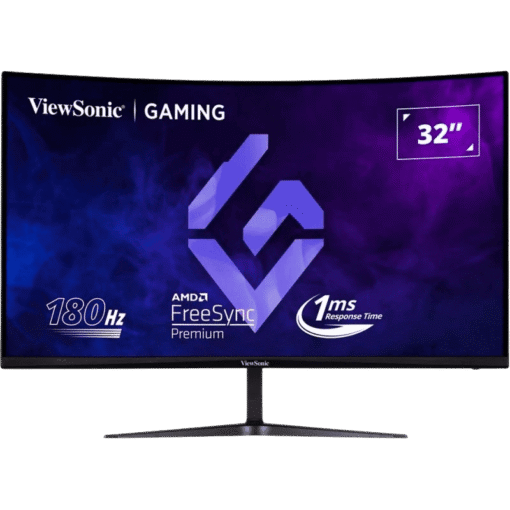 ViewSonic VX3218C-2K Curved 1500R Gaming Monitor - 32 inch, 2K QHD (2560 x 1440), VA 165Hz (2x HDMI 2.0, 1x DisplayPort), 2x 2W