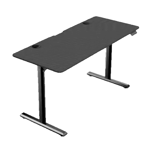 WARRIOR Paladin Series WGT605 Black - Electric Height Adjustable Standing Desk