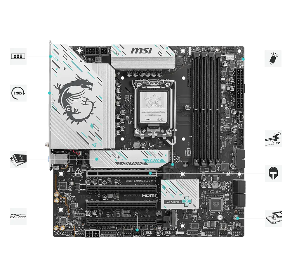 b860m gaming plus wifi hero thermal