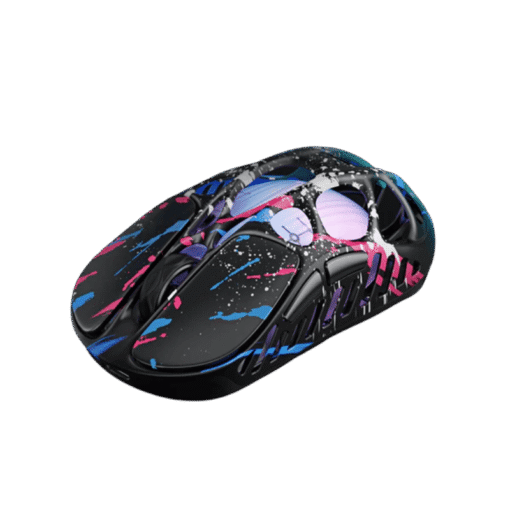 GravaStar Mercury X Pro Special Edition Neon Graffiti Gaming Mouse - 49g, 8000Hz polling rate, Tri-Mode, RGB Lighting
