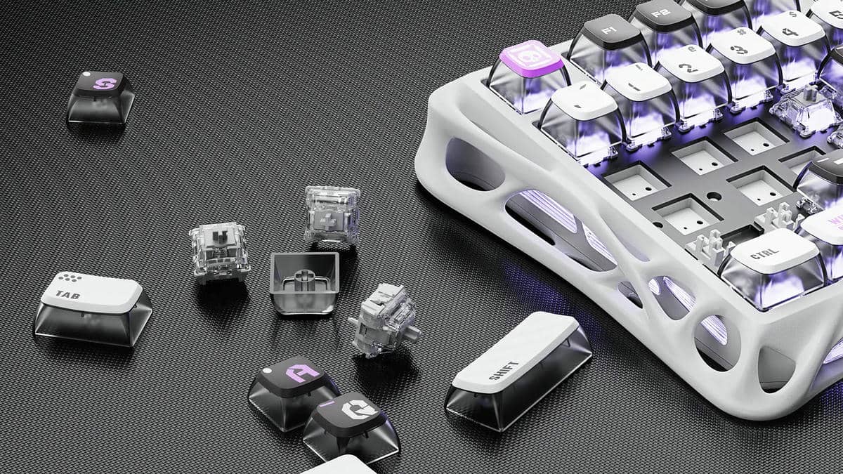 GravaStar Mercury V75 - Stealth Black - Magnetic HE Gaming Keyboard 20 gravastar mercury v75 he gaming keyboard 75 percent hall effect magnetic switches 8khz polling rgb aluminum hot swappable 15