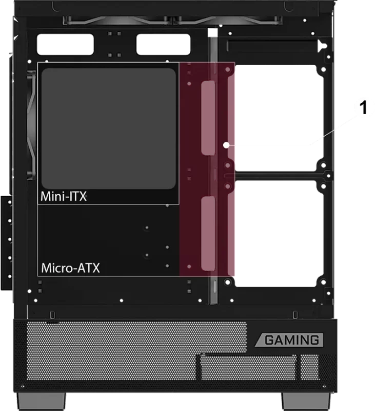 MSI PAG PANO M110A Panoramic Case - Black, M-ATX, 3x 120mm fan included 34 hardware img m