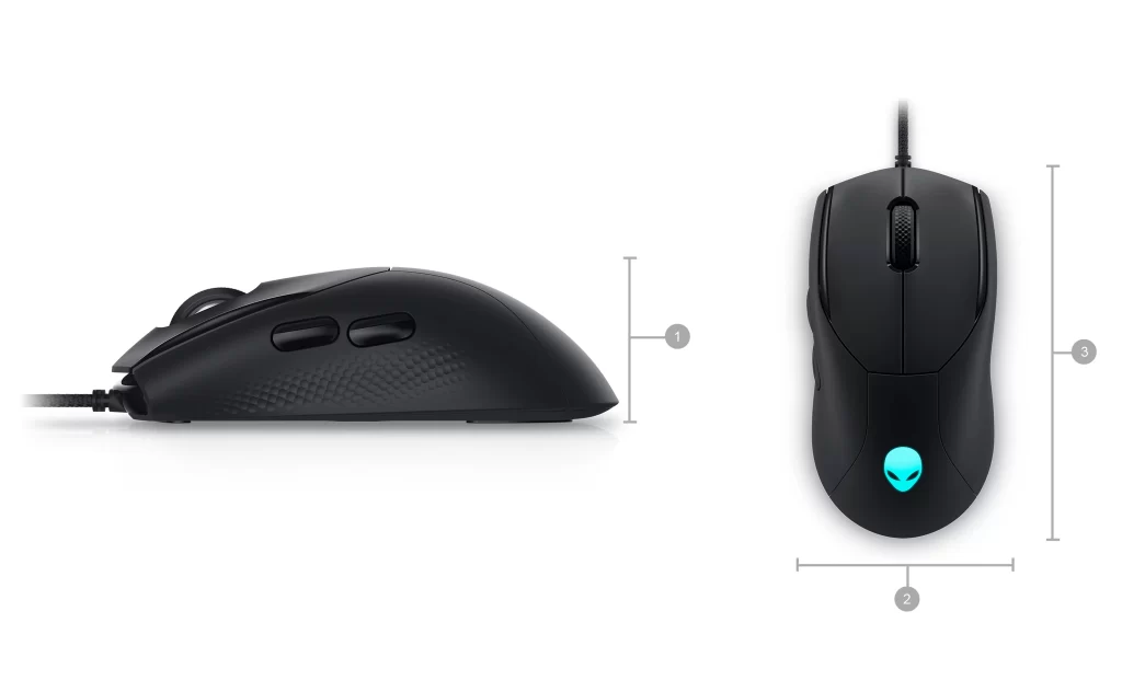 Alienware Wired AW320M Wired Black Gaming Mouse 18 mouse aw aw320m pdp mod 4 bk