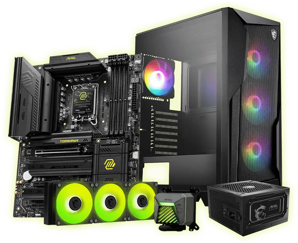 MSI MAG FORGE 130A AIRFLOW Gaming Case - Black, ATX, Tempered Glass, 4x 120mm ARGB included 14 msi pcc story