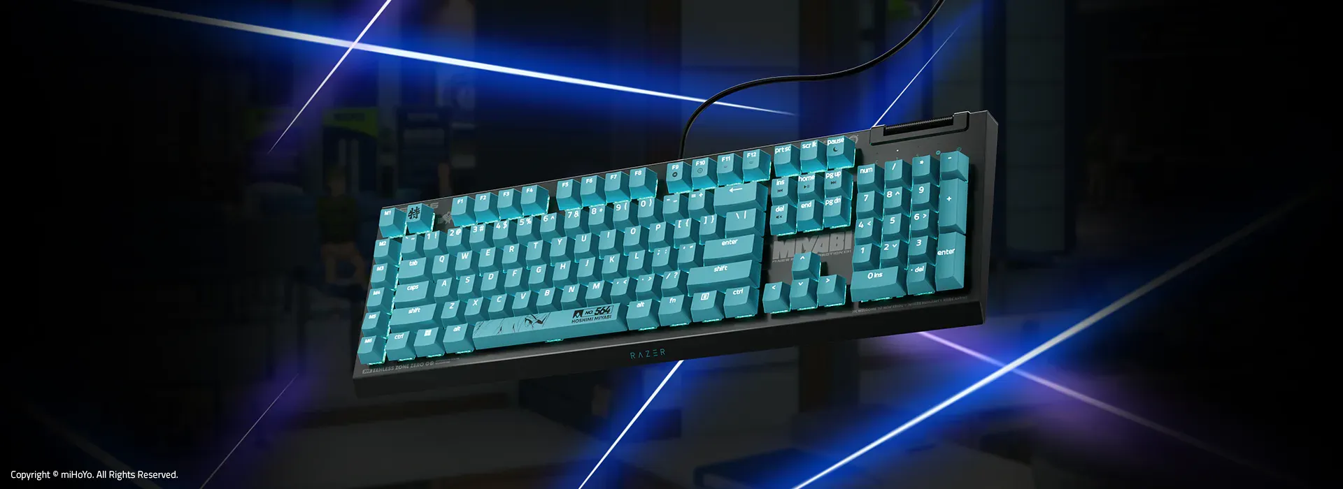 Razer Iskur V2 X Zenless Zone Zero Edition Gaming Chair 24 razer zzz blackwidow v4