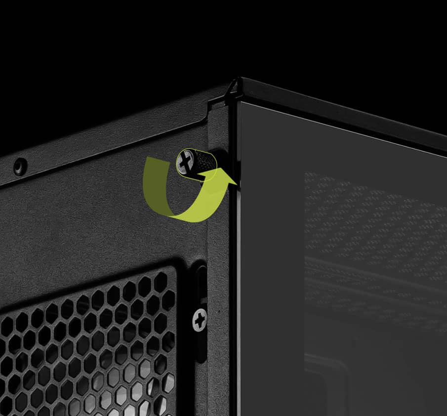 MSI MAG FORGE 130A AIRFLOW Gaming Case - Black, ATX, Tempered Glass, 4x 120mm ARGB included 38 Removable Panel