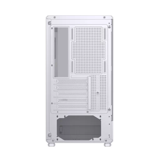 Jonsbo D200 White One-Piece Glass Panel Micro-ATX Tower Case
