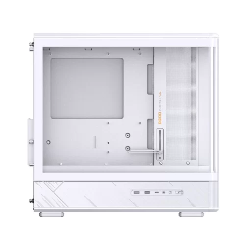 Jonsbo D200 White One-Piece Glass Panel Micro-ATX Tower Case