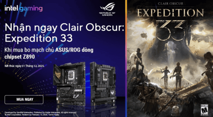 ASUS x Intel Expedition 33 Nhan Game Code 800x440 1