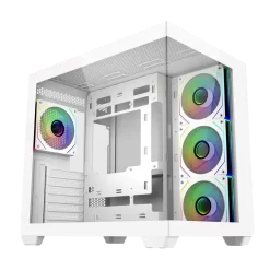 Cooler Master Elite 681 White Case - Panoramic 270°, Dual-Chamber, 4x 120mm ARGB PWM included